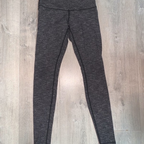 Lululemon Wunder Under Leggings Full Length Gray - Picture 2 of 6